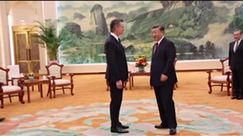 California governor Gavin Newsom meets Chinese president Xi Jinping!