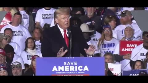 'Let's Go Brandon' Chant Erupts At Trump Rally In Conroe, Texas