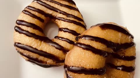 Cookery | How to make the BEST Glazed Donuts with Chocolate drizzle. Homemade Donuts.