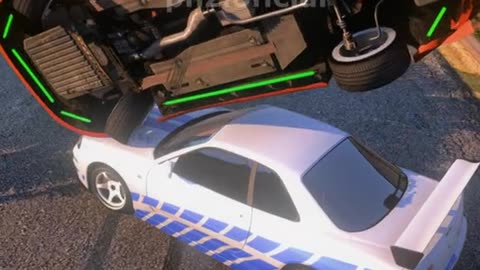GTA 5 Roleplay RP: skyline at supra mk4 bs police car