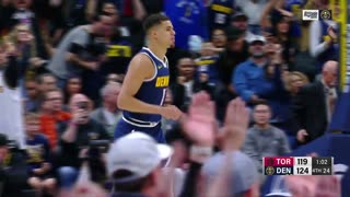 NBA - MPJ. CLUTCH. Nuggets go up 5 with a minute left! Raptors-Nuggets