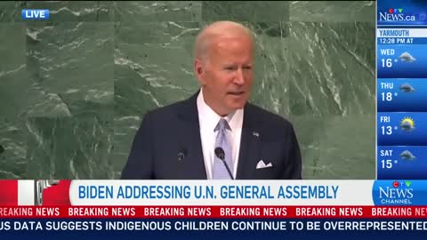 U.S. President Joe Biden condemns Russia at the United Nations | FULL SPEECH