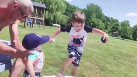 Babies Toasting Water in the Pool, Awesome Kids and Babies Videos, Best Moments