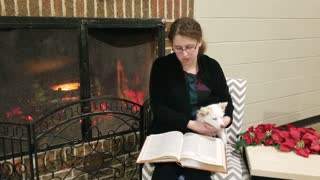 Baron the Dog Reads the Christmas Story