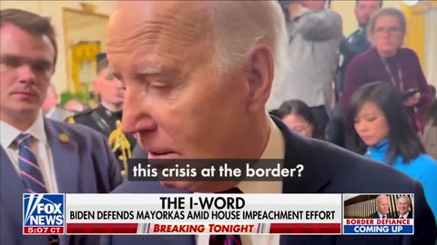 "Do you believe your policies have enabled any of this crisis at the border?" BIDEN: "No"