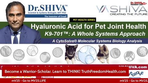 Dr.SHIVA™ LIVE - Hyaluronic Acid for Pet Joint Health - K9-701™: A Whole Systems Approach