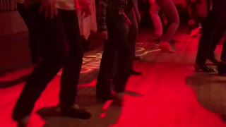 Noah learning line dancing
