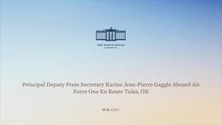 6-1-21 Principal Deputy Press Secretary Karine Jean-Pierre Gaggle Aboard Air Force One