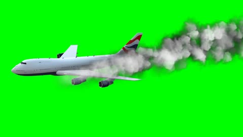 Plane Crash Green Screen