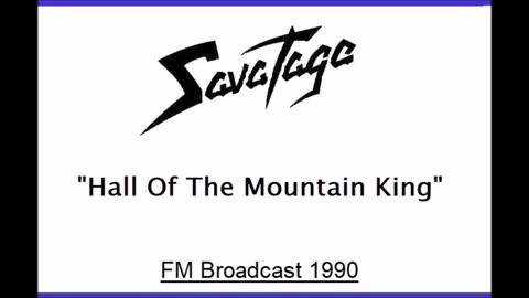Savatage - Hall Of The Mountain King (Live in Bonn, Germany 1990) FM Broadcast