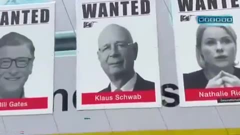 Switzerland is awake! Wanted posters for 'The Great Reset' criminals...