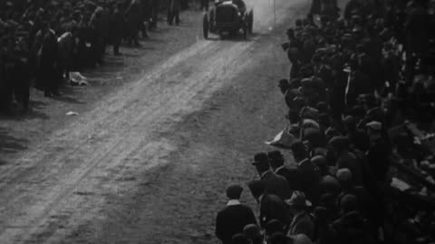 International Automobile Race For The Vanderbilt Cup (1904 Original Black & White Film)
