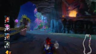 Inferno Island Nintendo Switch Gameplay - Crash Team Racing Nitro-Fueled