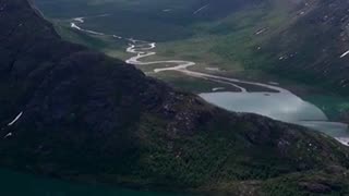 Jotunheimen National Park, Besseggen Ridge, Norway