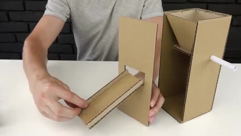 How to make amazing food dispenser From cardboard at House 😱