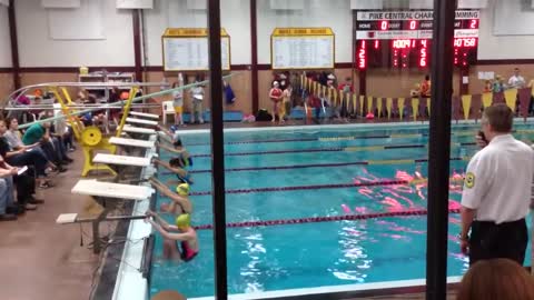 Lexie 7th grade swim meet 1
