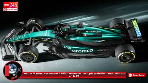 Aston Martin presenta el AMR24 el nuevo monoplaza de Fernando Alonso en la F1