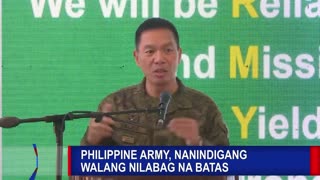 Philippine army, nanindigang walang nilabag na batas