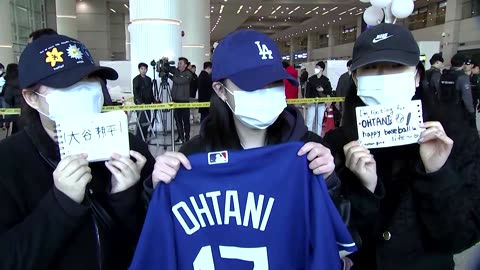 MLB superstar Ohtani and wife arrive in South Korea