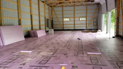 Pole Barn part 6: Under slab insulation for the pole barn.