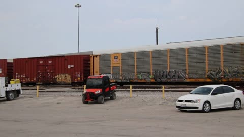 Union Pacific Train departing Granite City, Illinois rail yard.