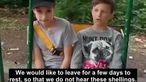 Children of Donetsk who have grown up too early