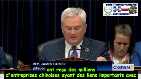 Rep. James 🇺🇸 Comer ouvre les audiences dans le cadre de l'enquête......