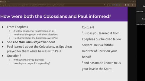 Colossians - 1/21/2024