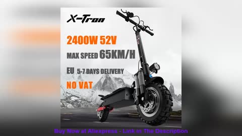 ✨ X-Tron T10Pro 2400W Dual Motor Electric Scooter Max 65km/h Kick Scooter 10" Tires e scooter