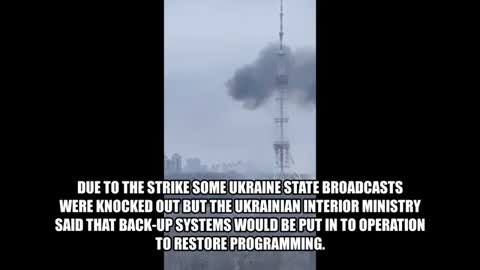 5 DEAD REPORTED FROM RUSSIAN AIR STRIKE OF TV TOWER IN KYIV UKRAINE!