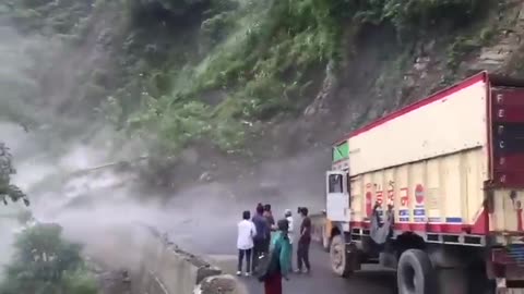 A landslide in Mizoram, India.
