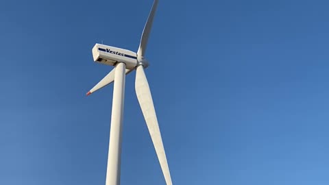 A giant spinning wind power plant.