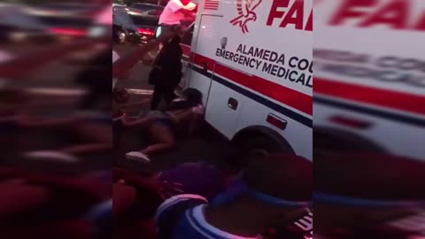 Twerking at Paramedics in Oakland CA Juneteenth celebrations , leave 1 dead and 5 injured "