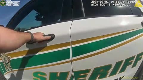 Body camera video shows Florida woman jump in deputy's car before chase, deadly crash