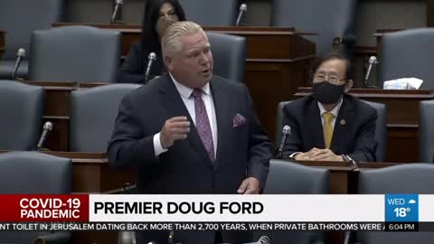 Premier Doug Ford - Hypocrite! We Don't Get Involved In People's Medical Records?