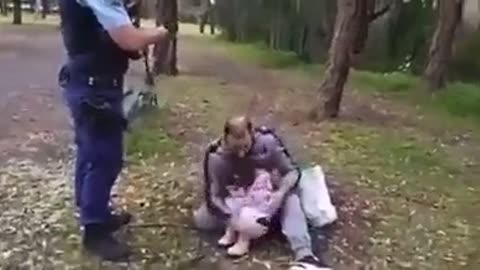 Australia Is Nuts! Australian Police Arrest Dad for Not Wearing Mask as His Daughter Looks On