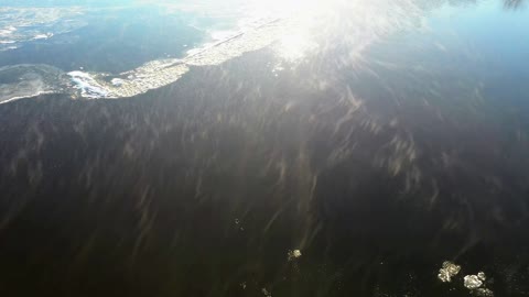 Drone captured stunning footage of sea winds