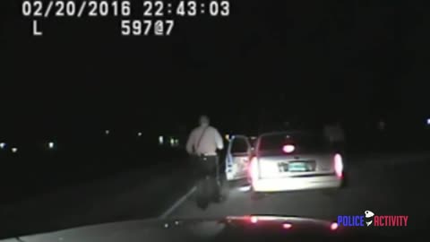 Man Flees Traffic Stop With Cop In Car