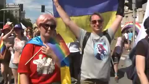 'Kyiv Pride' joins Warsaw Equality parade as thousands march for LGBTQ+ rights