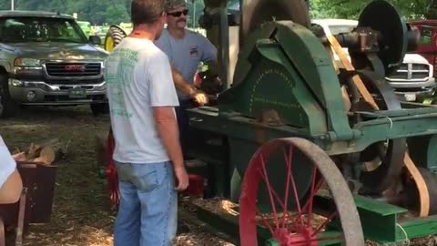 Steam Powered Cedar Shingle Cutter