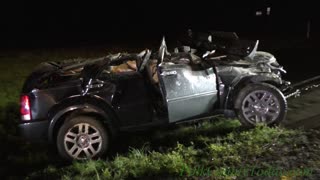 DRIVER ROLLS VEHICLE, 2 HOSPITALIZED, GOODRICH TEXAS, 12/15/23...