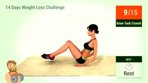 14 Days Weight Loss Challenge ( Home Workout Routine)