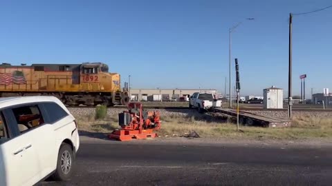 Unbelievable Moment - Texas Train Crash Caught on Camera