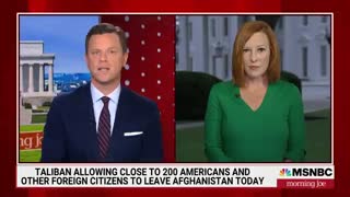 Psaki Admits Biden Has Broken His Promise to Get Americans Out of Afghanistan