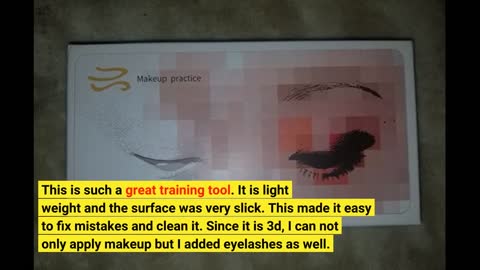 3D Makeup Practice Face, The Perfect Aid to Practicing Makeup, Silicone Face Eye Makeup
