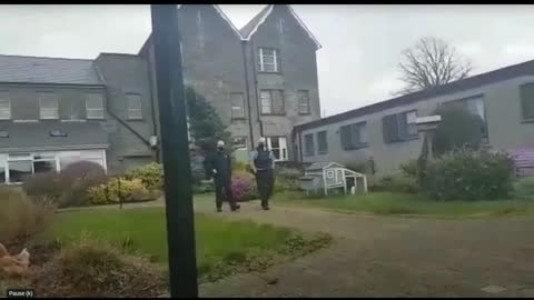 Nursing Home-two Gardai arrive as daughter tries to have a private conversation with her dying dad