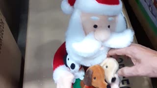 Singing Santa and Pups toy