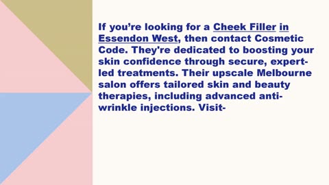 Best Cheek Filler in Essendon West