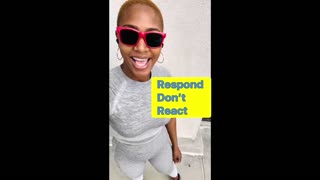 RESPOND DON’T REACT | SHORT PEP TALK | 2 minute motivational speech video. #peptalk