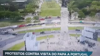 Protestos em Lisboa,Contra a Visita do Papa Francisco.